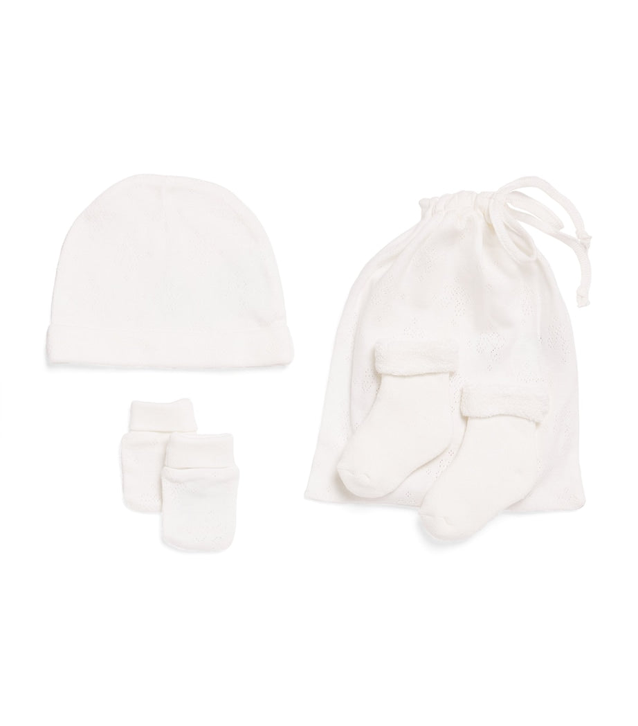 Tartine et Chocolat cotton hat mittens socks set (British brand)