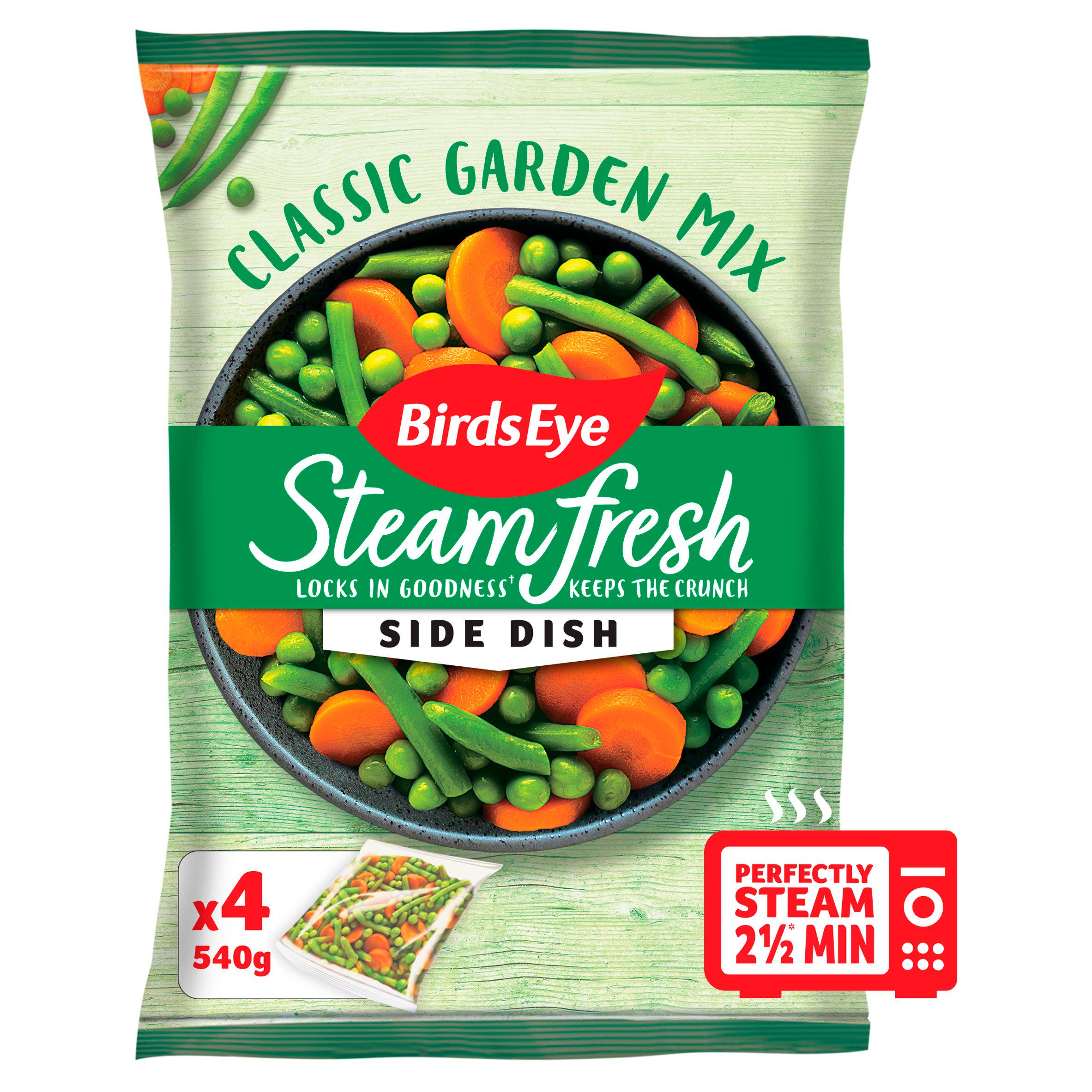 Birds Eye Steamfresh Garden Mix Steam Bags x4 540g GOODS Sainsburys   