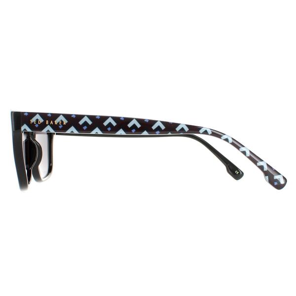 Ted Baker Dane sunglasses black with grey temples, imported from the UK