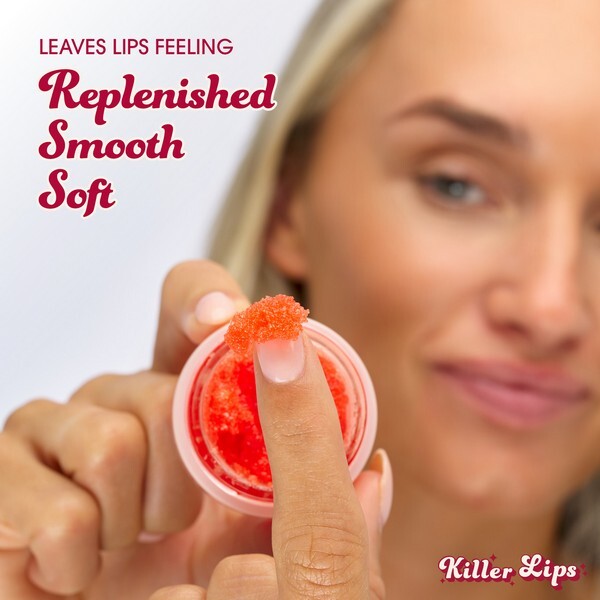 Killer Lips strawberry sugar lip scrub (British brand)