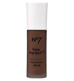 No7 Stay Perfect Foundation SPF30 30ml GOODS Boots mahogany 110C  