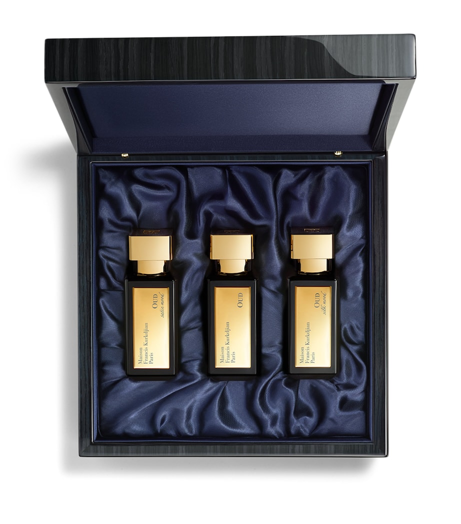 Maison Francis Kurkdjian Oud Collection Case three extraits de parfums - British product