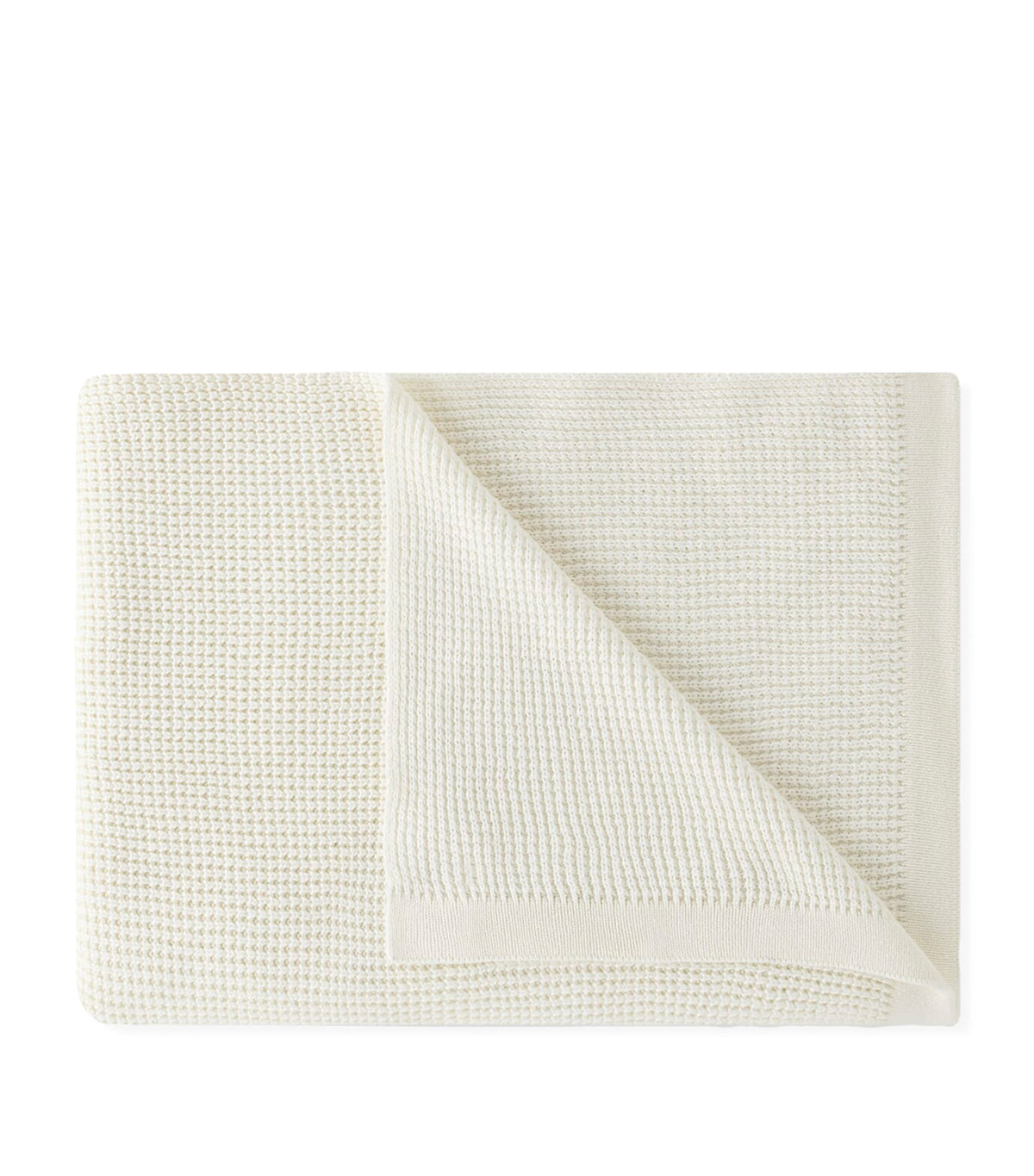 Amalia Cotton-Cashmere Knitted Elemento Throw 130cm x 170cm - British product