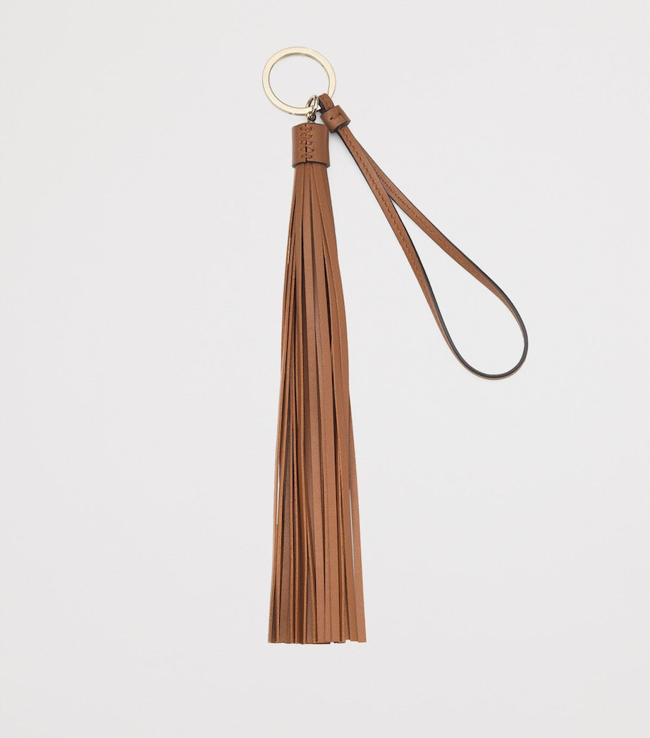 Jimmy Choo Tassel Leather Keyring Charm - British product
