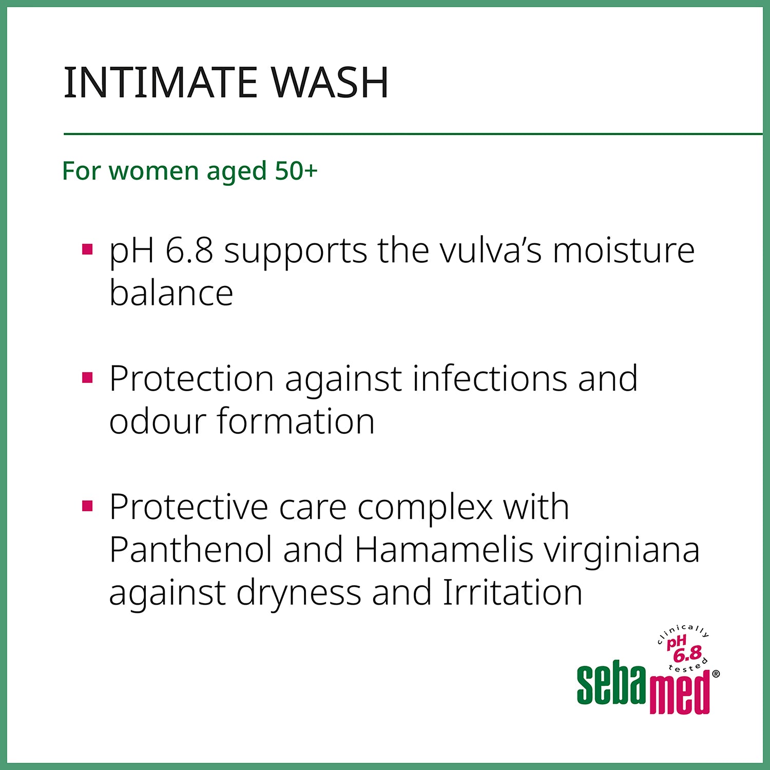 Sebamed feminine wash pH6.8 200ml - British product