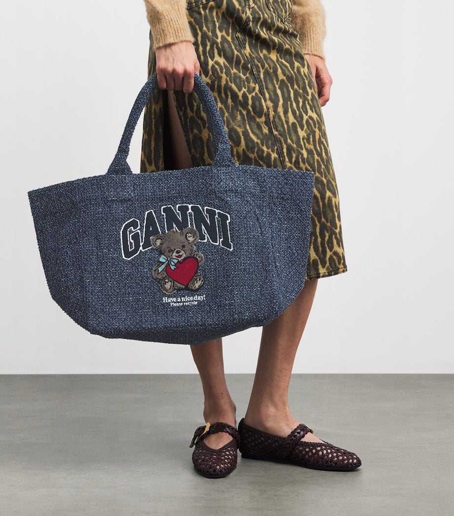 GANNI medium bear tote bag, UK version