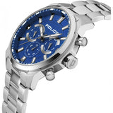 Police Menelik blue men's stainless steel watch (British brand)