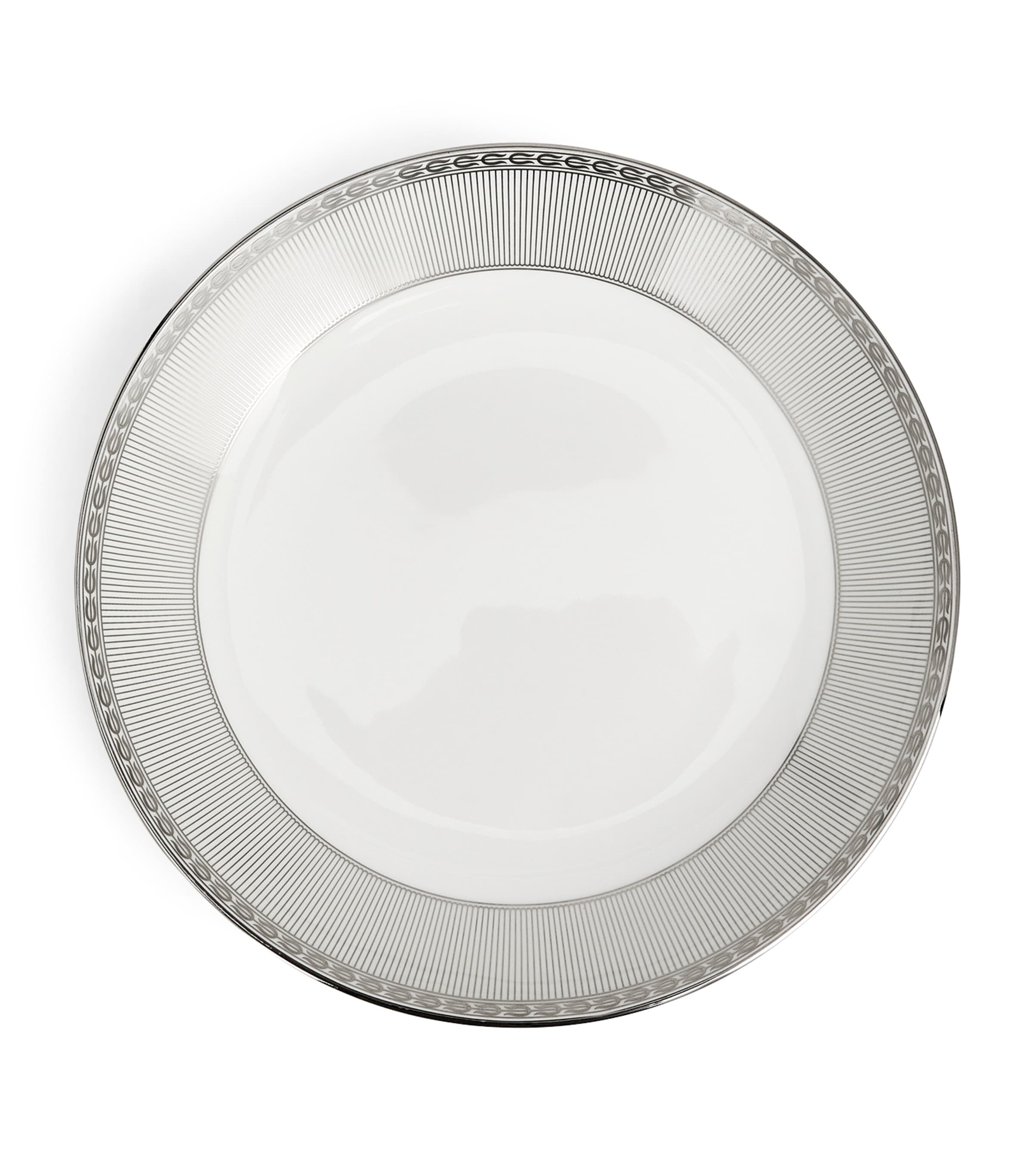 Wedgwood Silver Tonquin bone china deep plate 22cm (British brand)