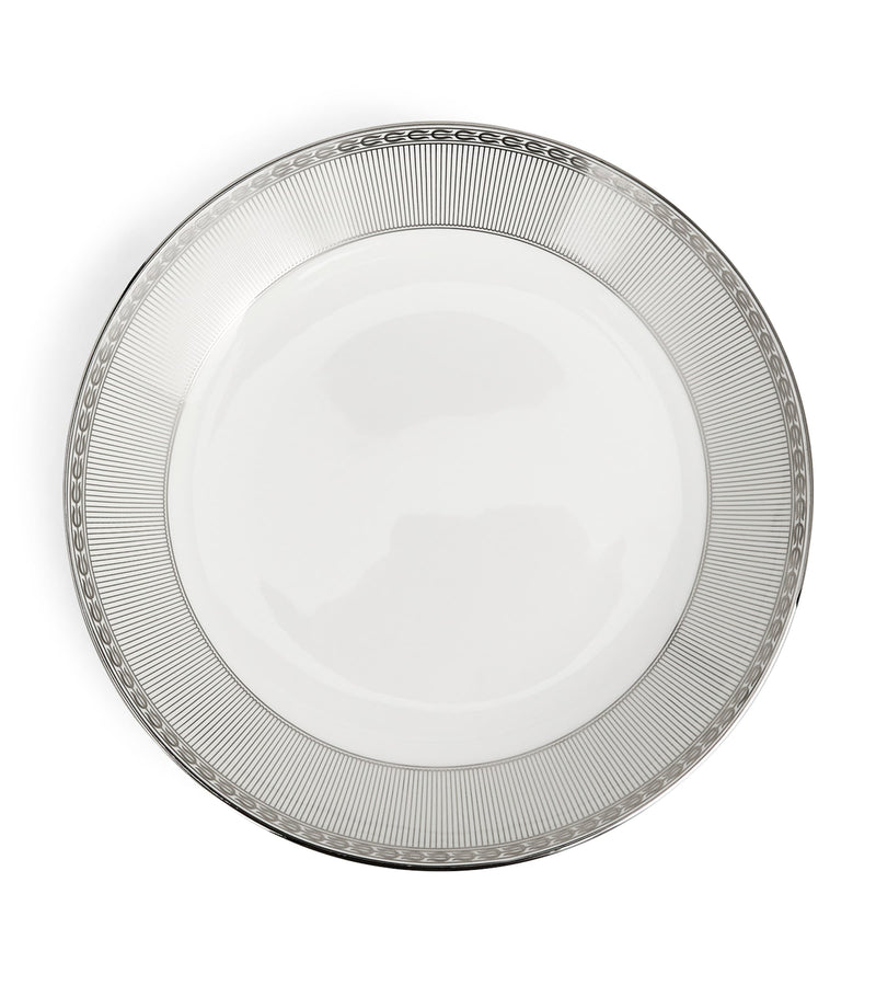 Wedgwood Silver Tonquin bone china deep plate 22cm (British brand)