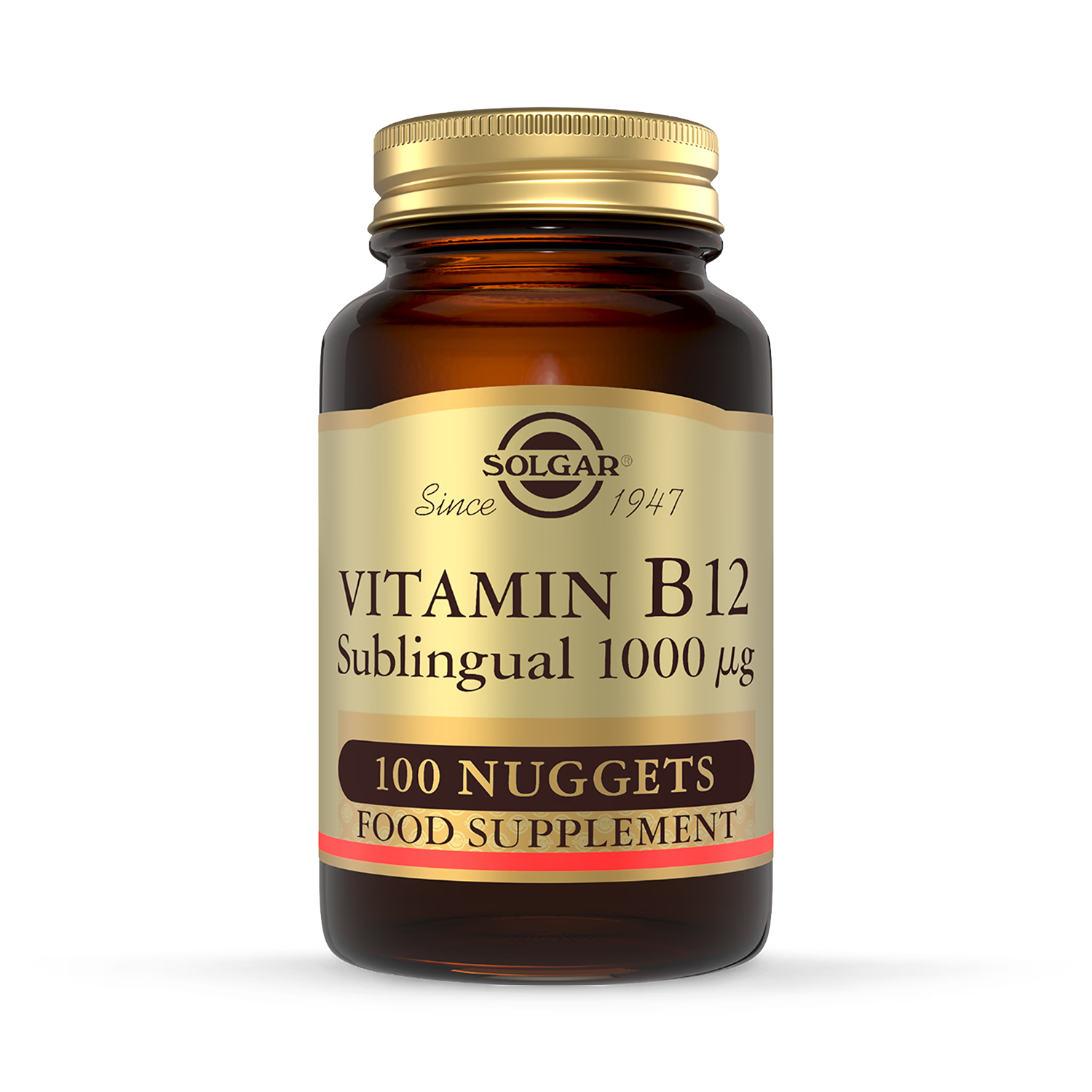 Solgar Vitamin B12 1000µg 100 Nuggets (British brand)