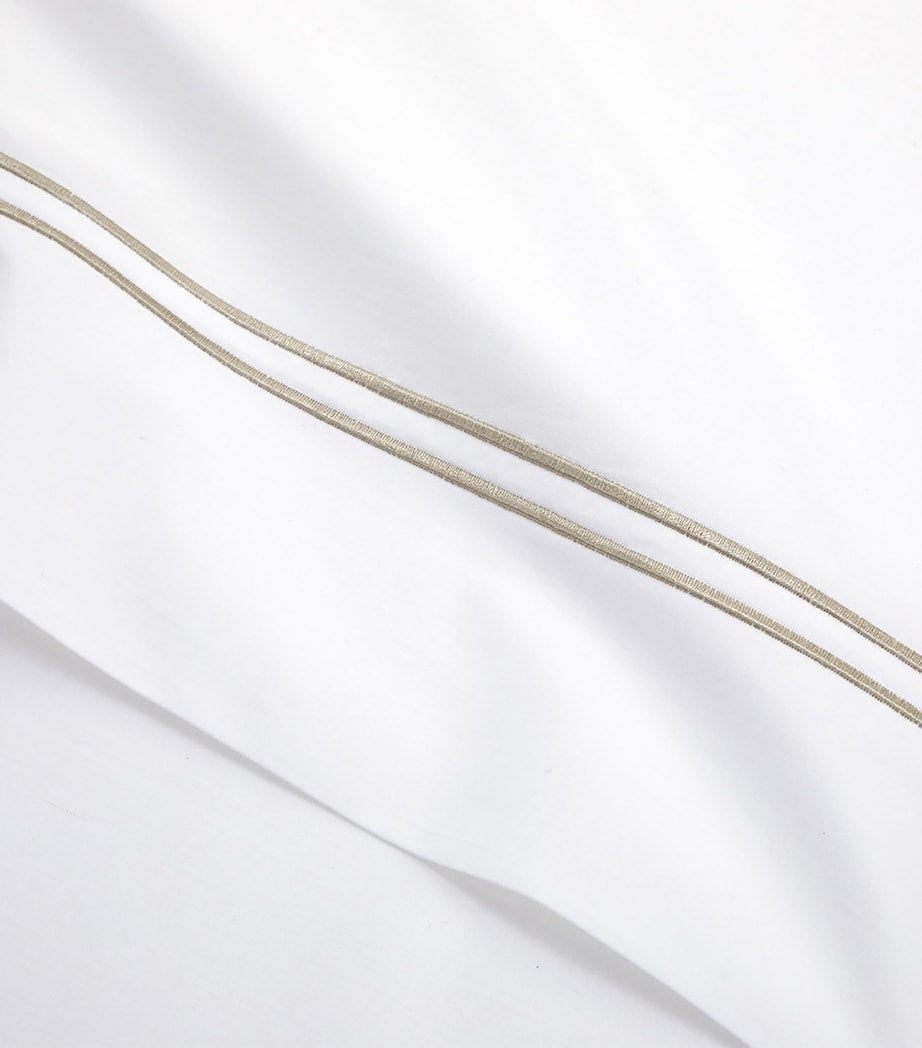 Yves Delorme Organic Cotton Duo Pierre Super King Flat Sheet 270cm x 295cm (British brand)