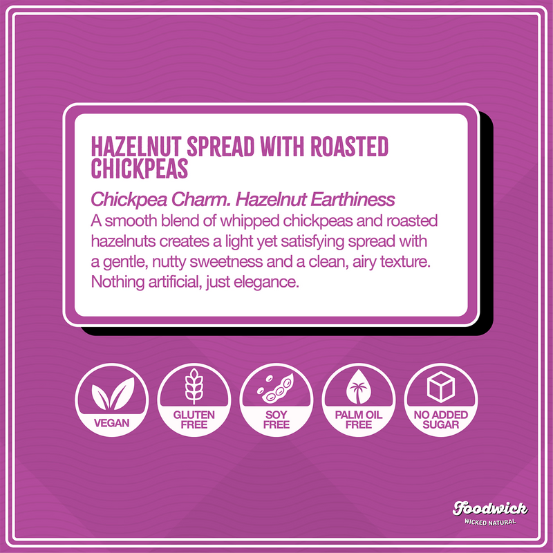 Chickpea hazelnut spread, imported from the UK