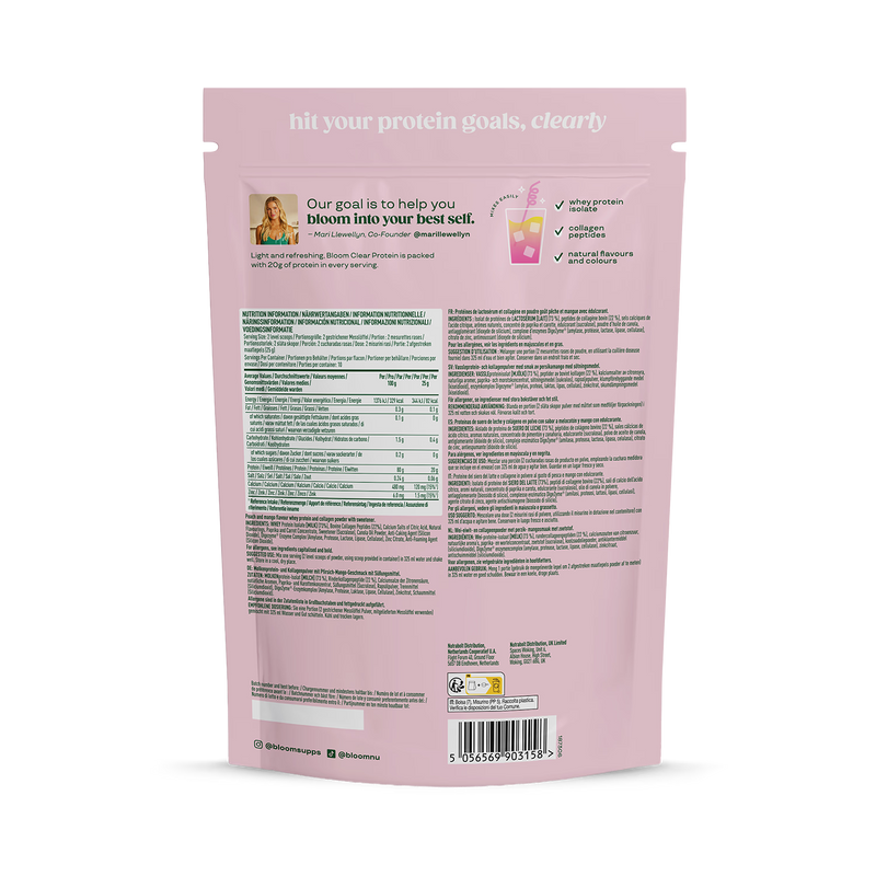 Bloom clear protein Peach Mango 250g - British product