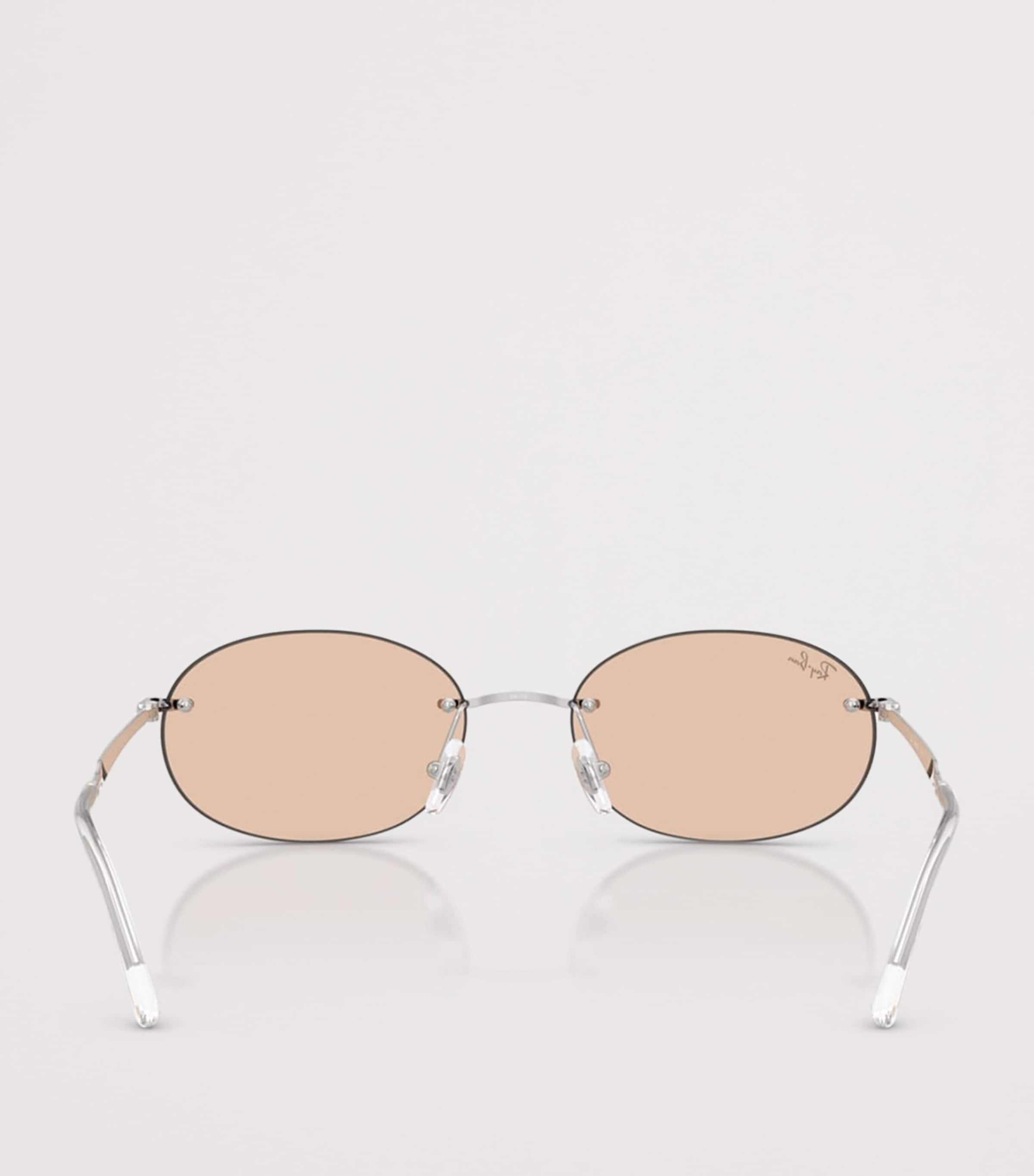 Ray-Ban RB3767 Metal Oval Sunglasses, UK version