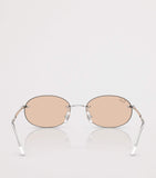 Ray-Ban RB3767 Metal Oval Sunglasses, UK version