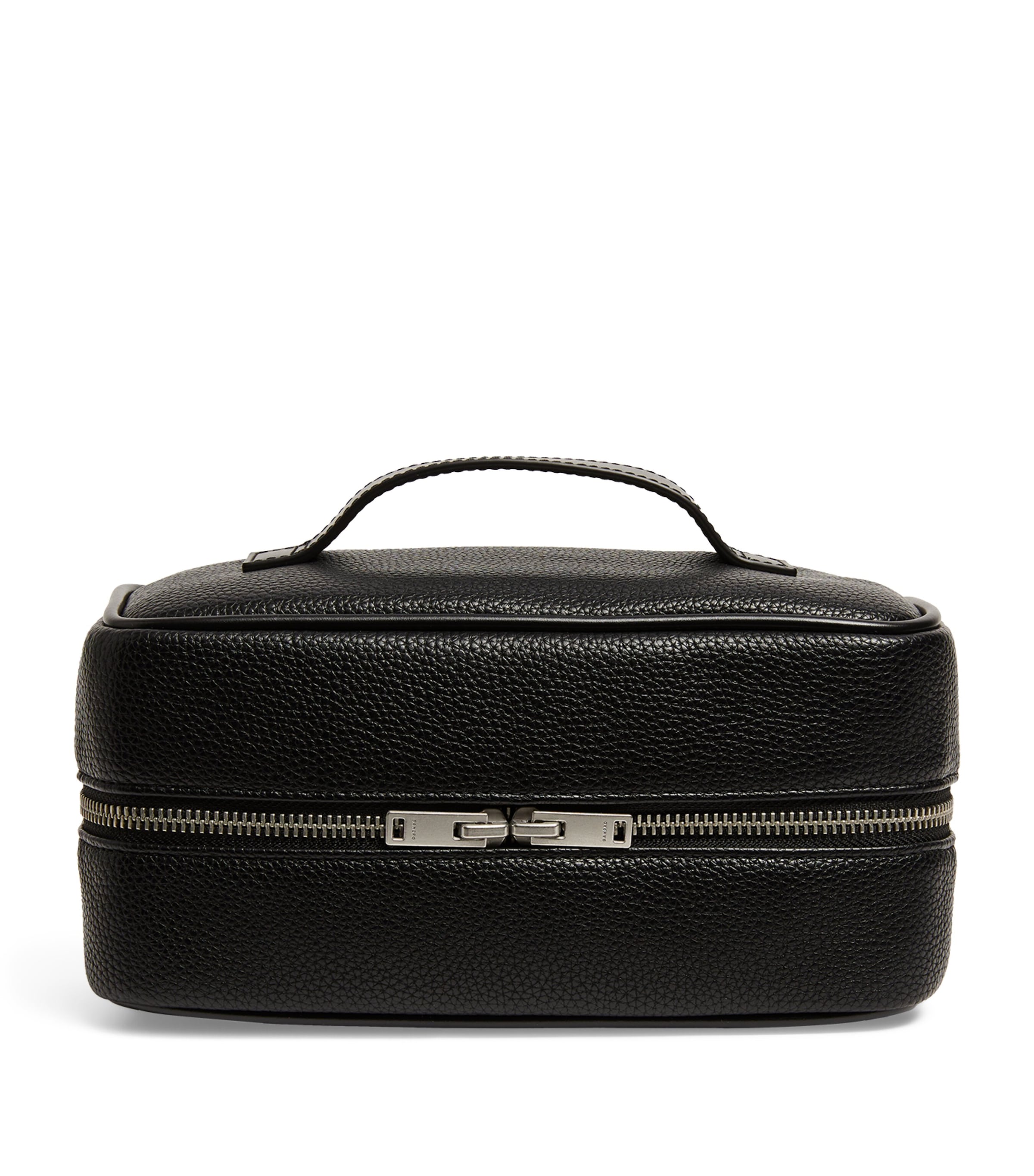 Sandro Paris grained wash bag (British brand)