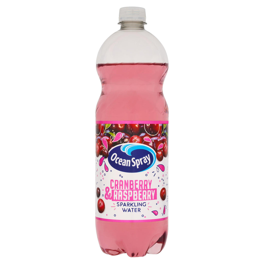 Ocean Spray Sparkling Water Cranberry & Raspberry 1L