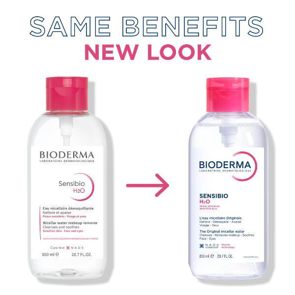 Bioderma Sensibio H2O reverse pump 850ml - British product