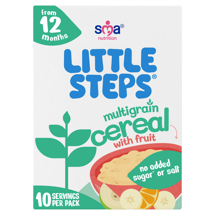 Little Steps Multigrain Cereal with Fruit, for babies 12 months+, No Added Sugar, 10 servings per pack GOODS ASDA   