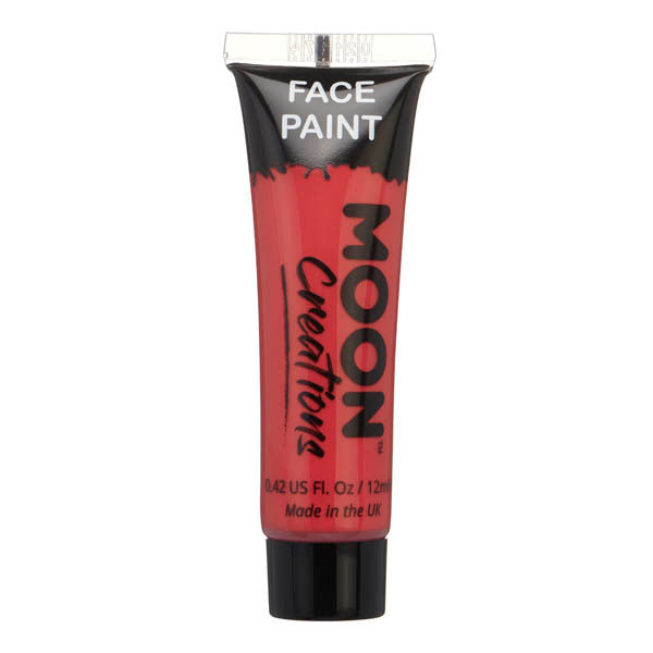 Moon Creations Face Paint Red, imported from the UK
