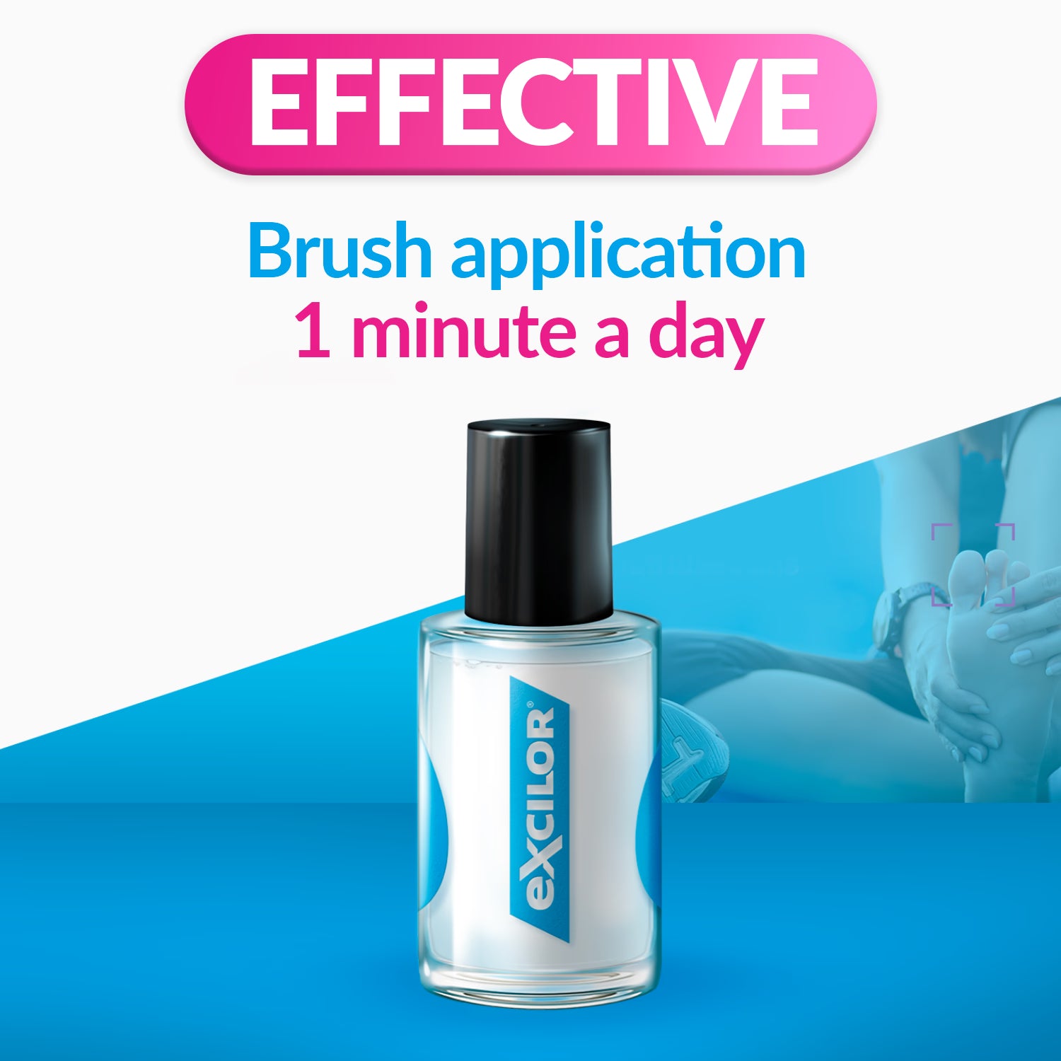 Excilor Ultra nail fungus solution 30ml, imported from the UK