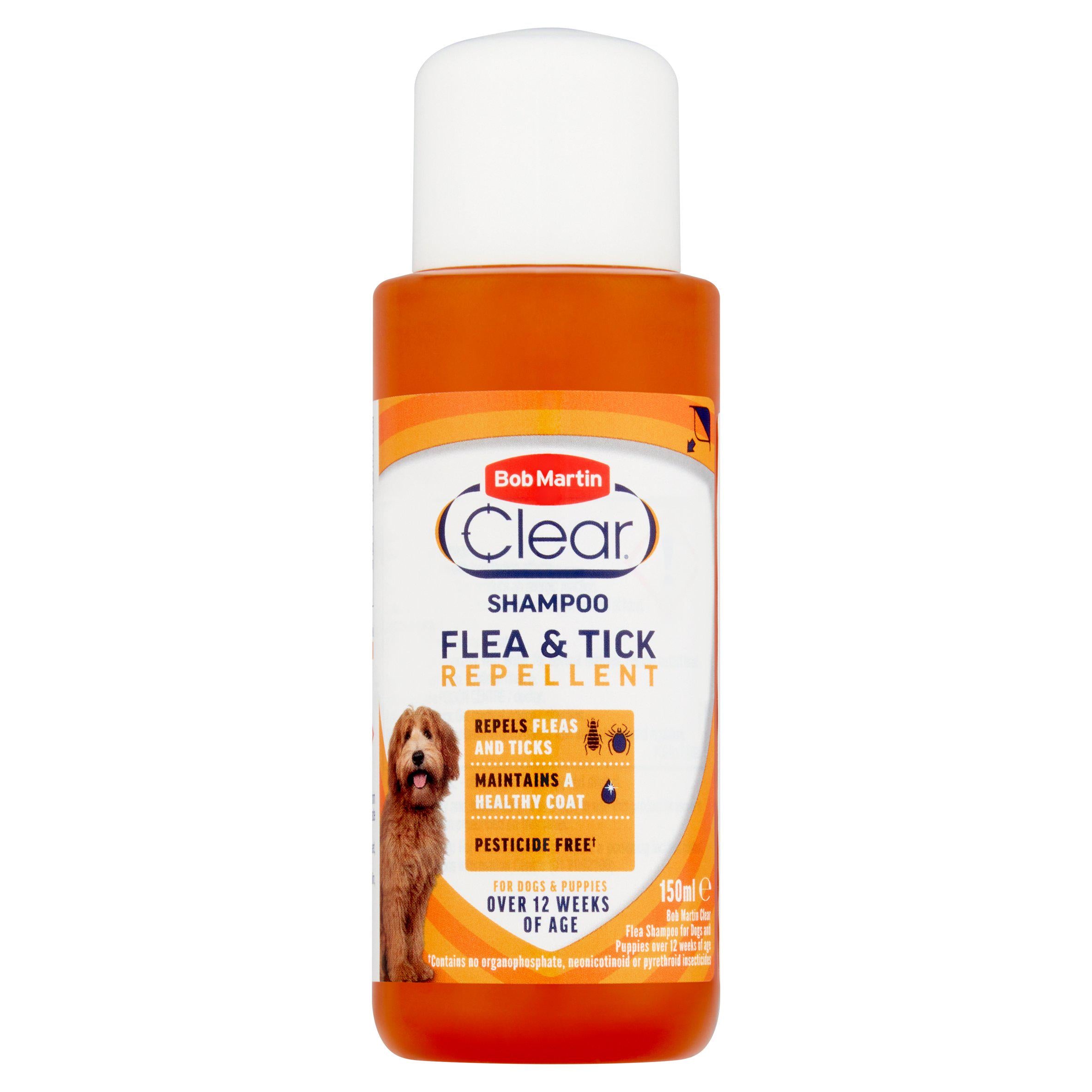 Bob Martin Clear Shampoo Flea & Tick Repellent For Dogs & Puppies 150ml GOODS Sainsburys   