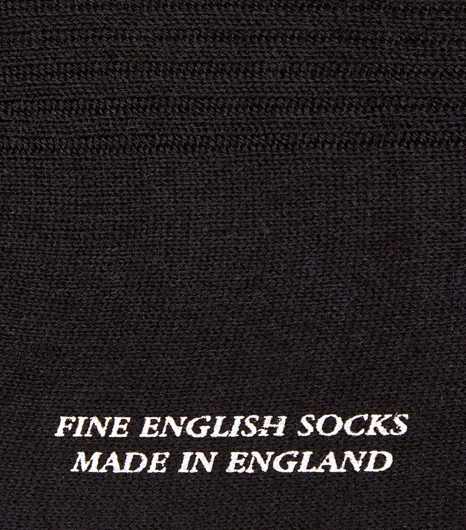 Pantherella merino wool-blend short socks, imported from the UK