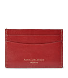 Leather Bifold Wallet with Suede Panels and Gold-Tone Hardware