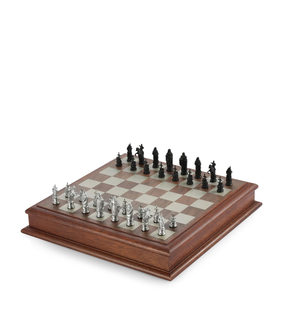 Royal Selangor Camelot pewter chess set, imported from the UK