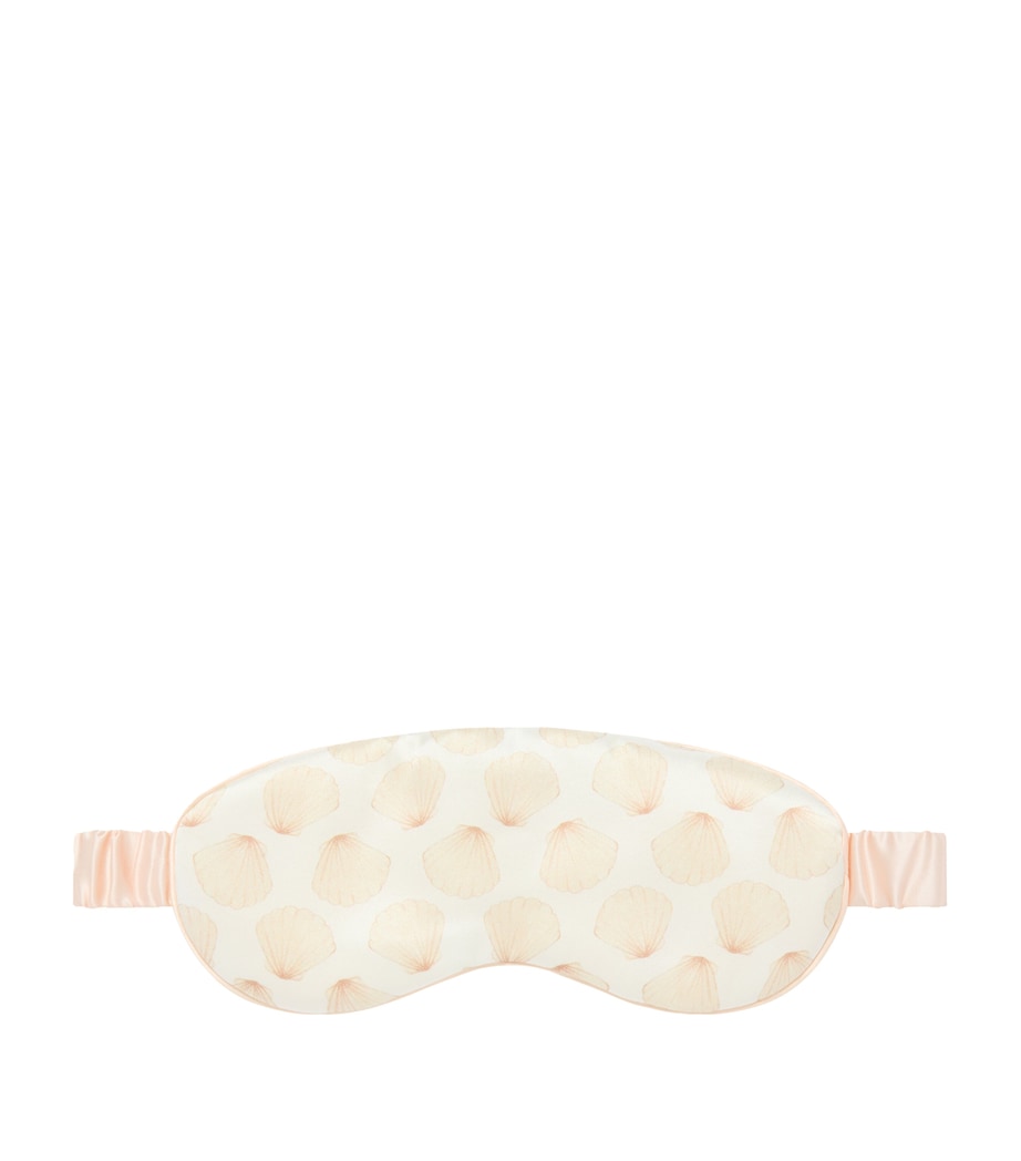 Gingerlily mulberry silk eye mask seashell (British brand)