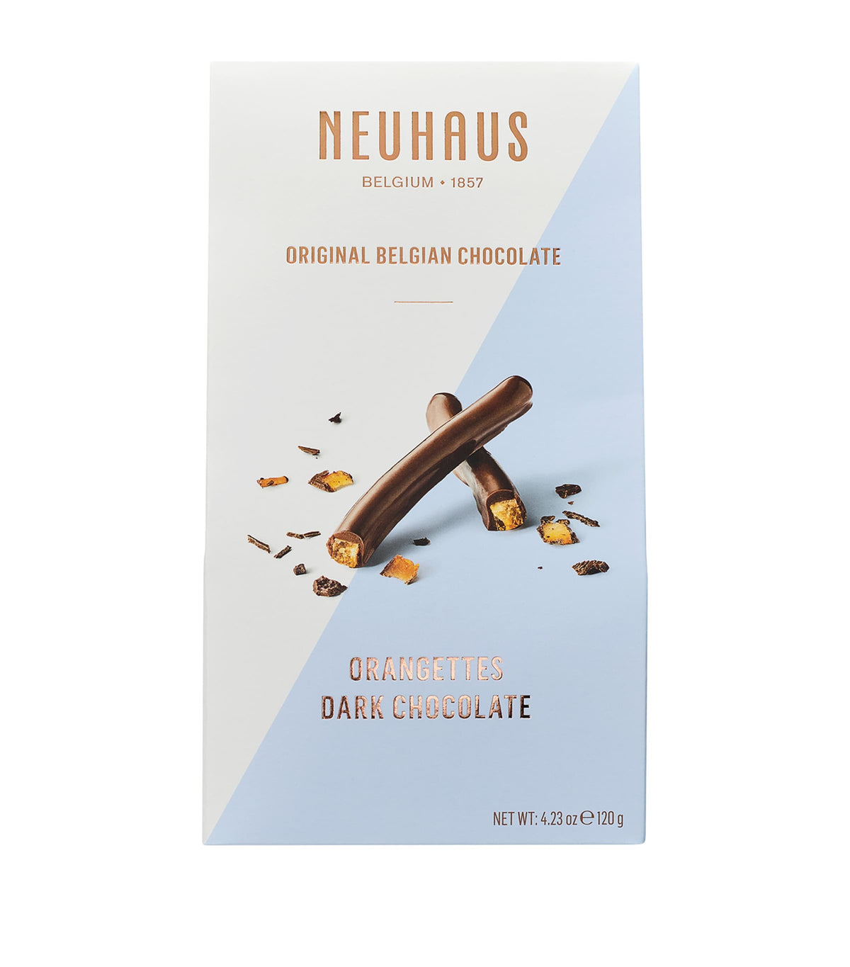 Neuhaus Orangettes dark chocolate box 120g, imported from the UK