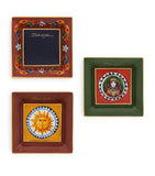 Dolce&Gabbana Casa decorative square plates Carretto design 10cm - British product