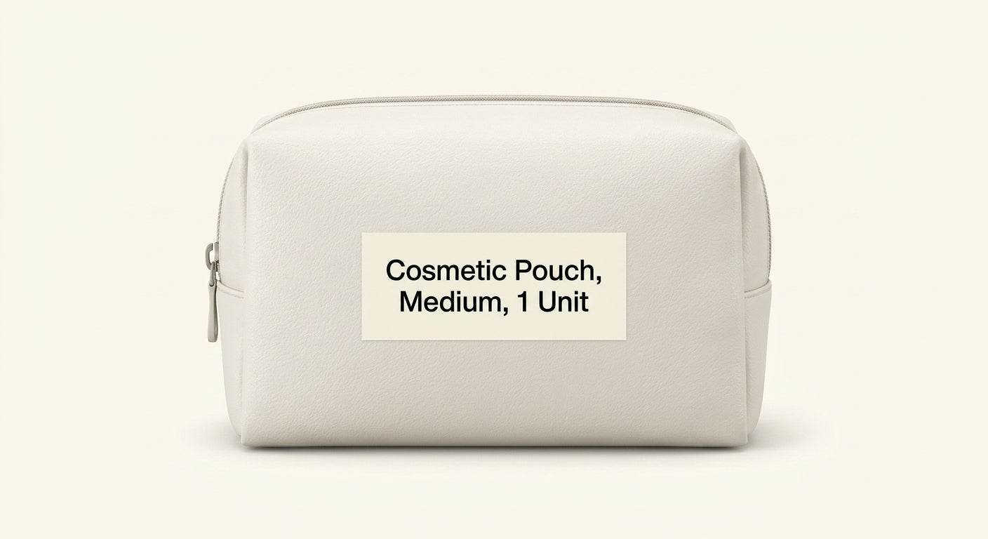 Mulberry small cosmetic pouch in grain leather - British product