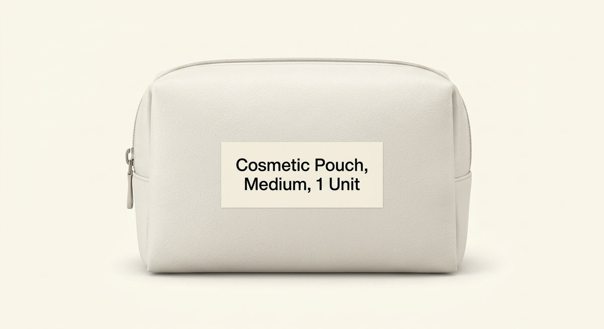 Mulberry small cosmetic pouch in grain leather - British product