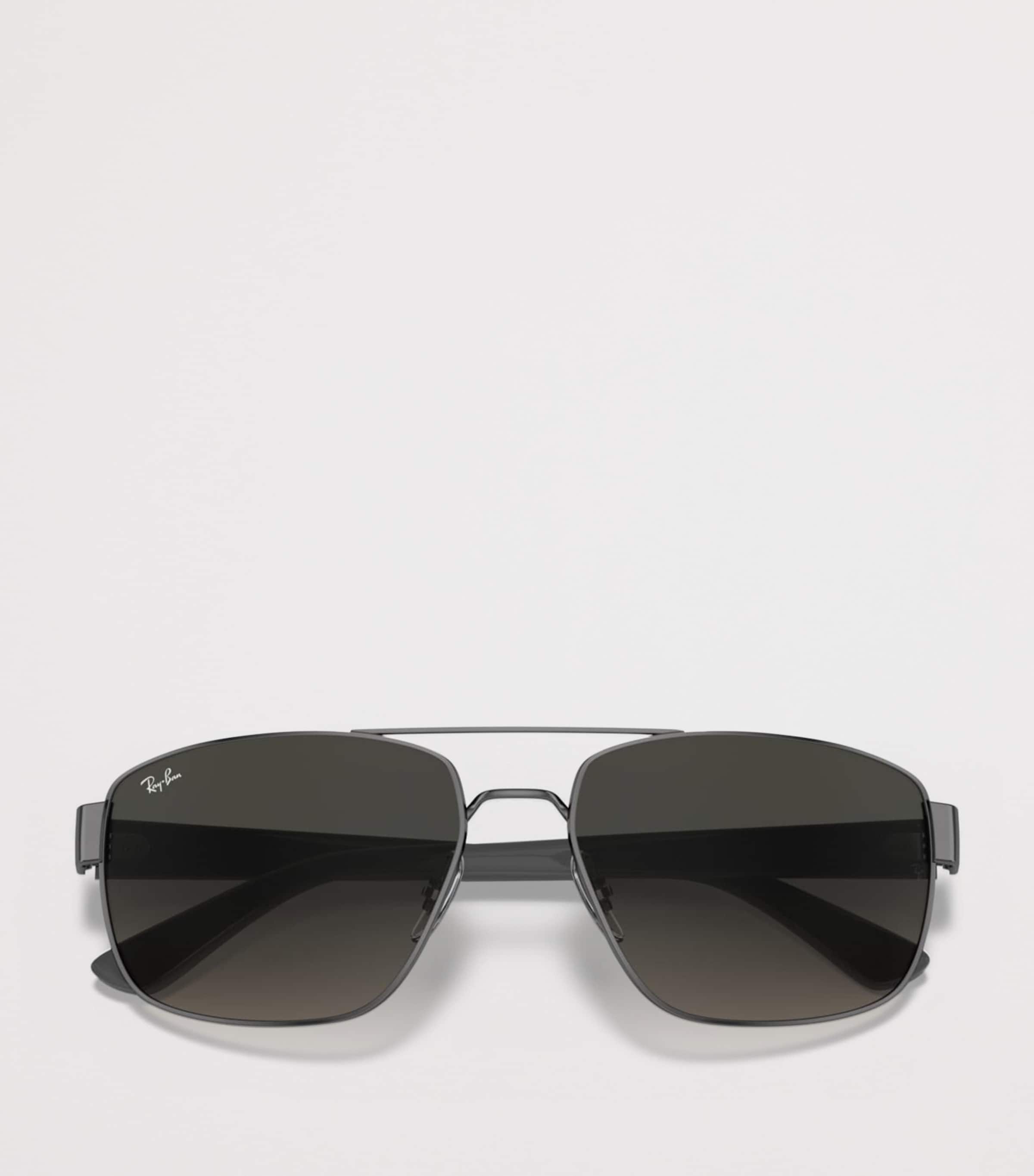 Ray-Ban Sonnenbrille aus Metall, unregelmäßig, rechteckig (britische Marke)