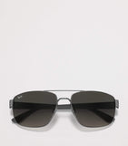 Ray-Ban Sonnenbrille aus Metall, unregelmäßig, rechteckig (britische Marke)