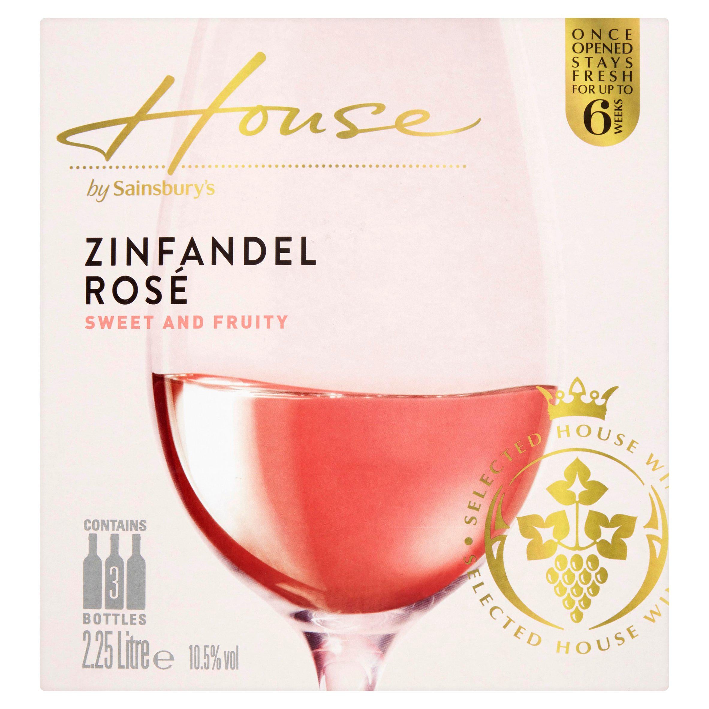 Sainsbury's House Zinfandel Rosé 2.25L GOODS Sainsburys   