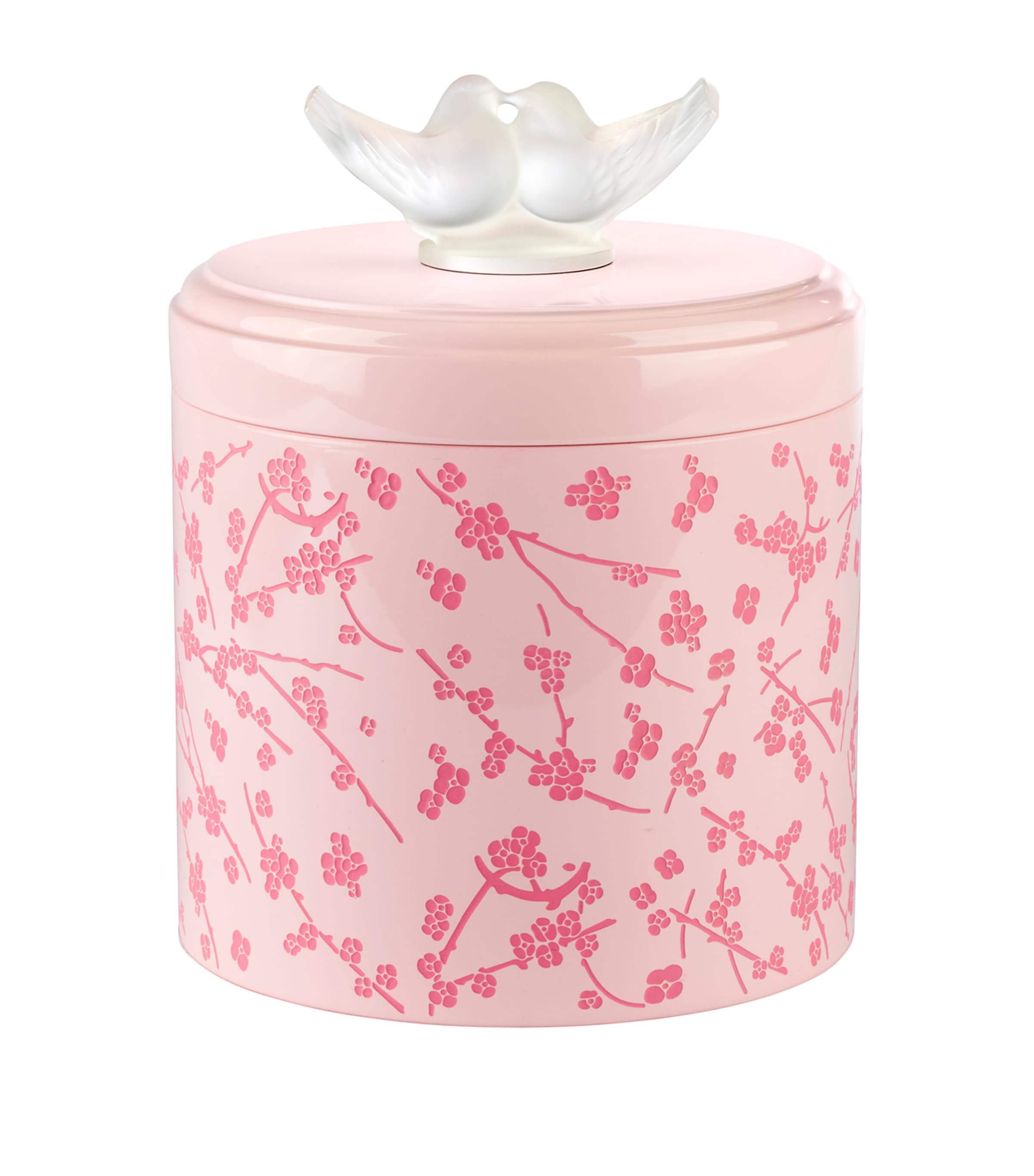 Lalique Large Rose Nebula Fleurs de Cerisier Box, UK version