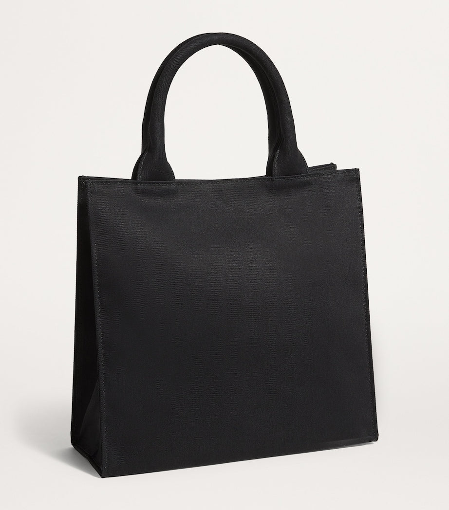 Harrods small cotton logo tote bag, UK version