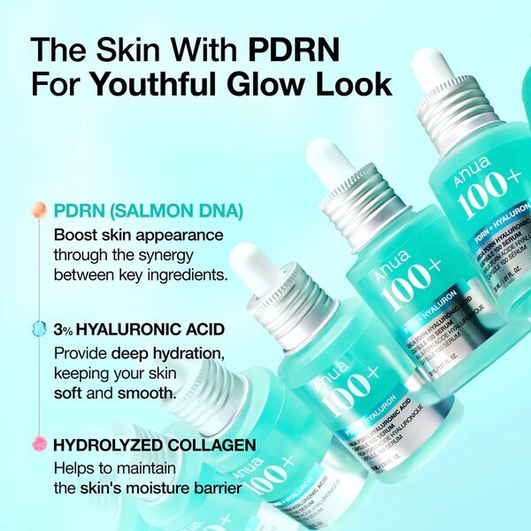 ANUA PDRN Hyaluronic Acid Capsule 100 Serum 30ml, UK version