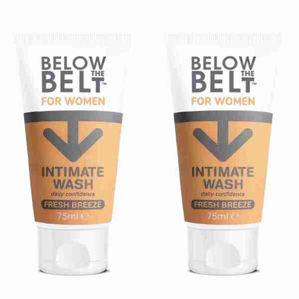 Below The Belt intimate wash fresh breeze scent 75ml duo (British brand)