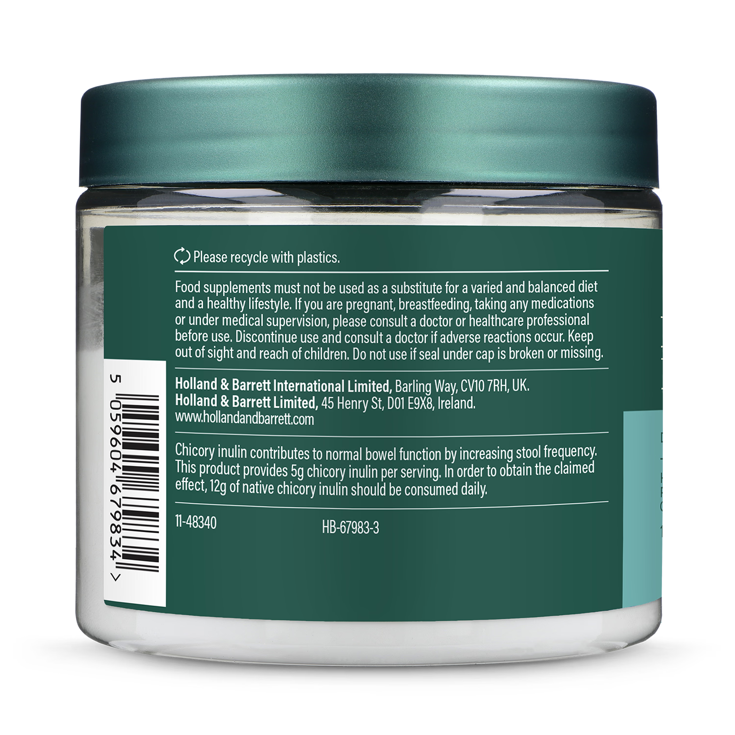 Holland & Barrett Natural Inulin Powder 200g , UK version