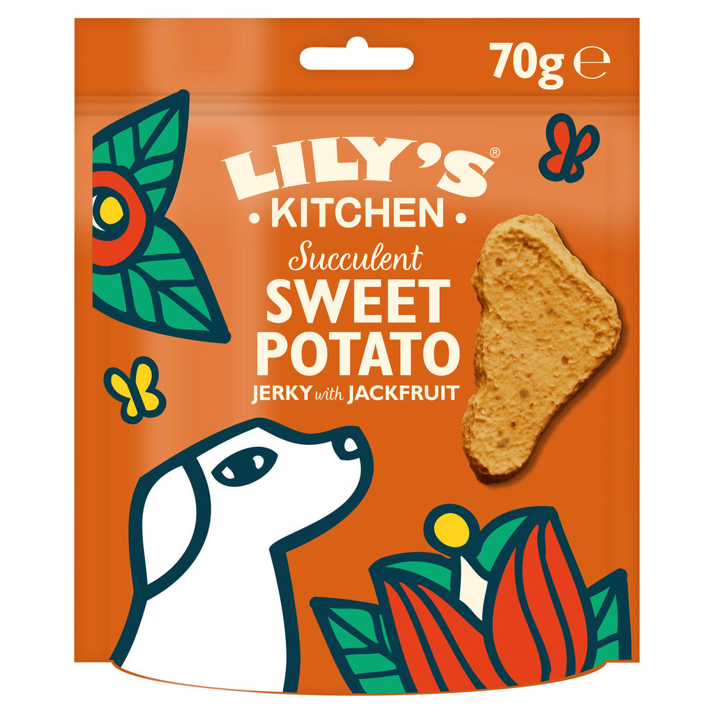 Lily's Kitchen Succulent Sweet Potato & Jackfruit Jerky Dog Treats 70g