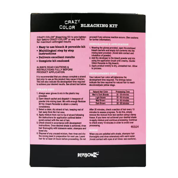 Crazy Color Bleaching Kit - British product