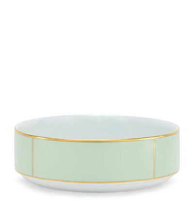 Harrods GINORI 1735 Porcelain Colonna Diva Verde Salad Bowl 24cm- Buy online at McGrocer