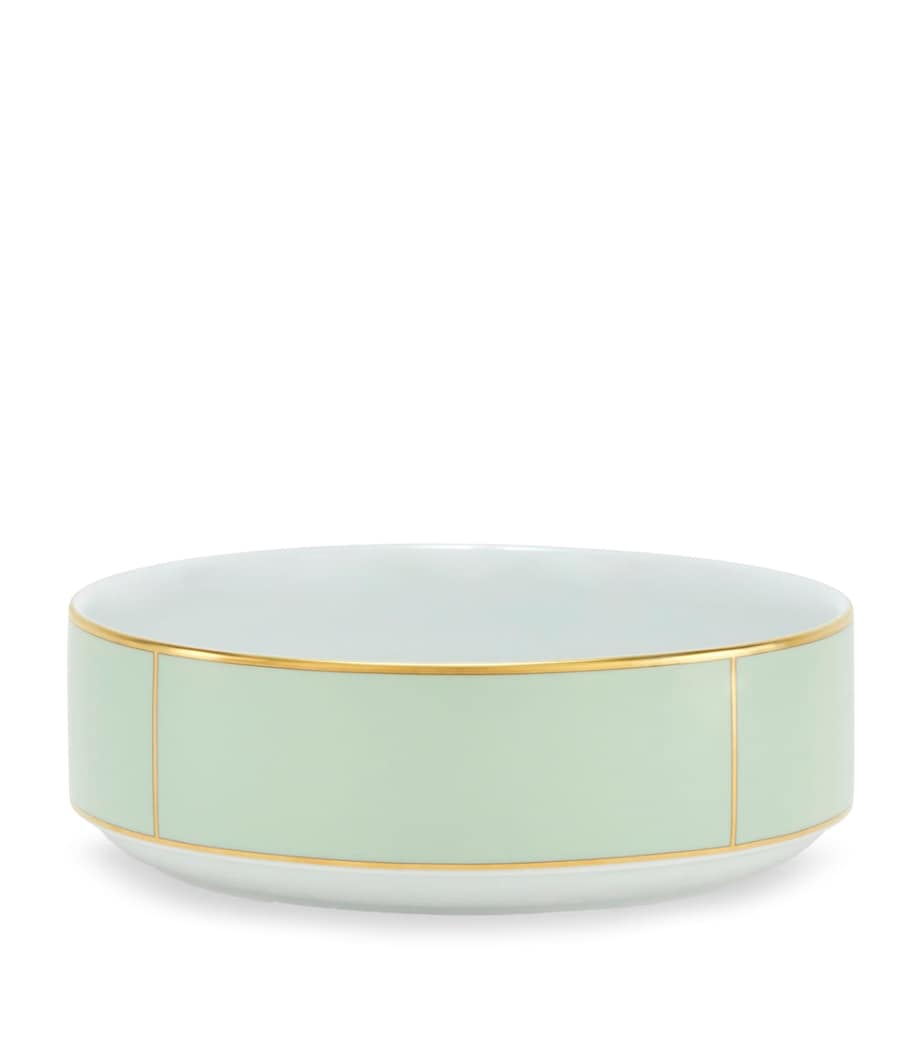GINORI 1735 porcelain salad bowl Verde 24cm, UK version