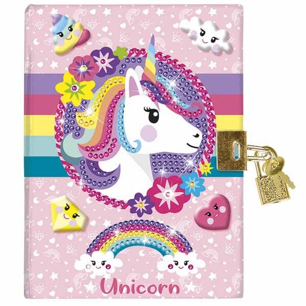 Totum Unicorn Secret Diary diamond painting craft kit (British brand)
