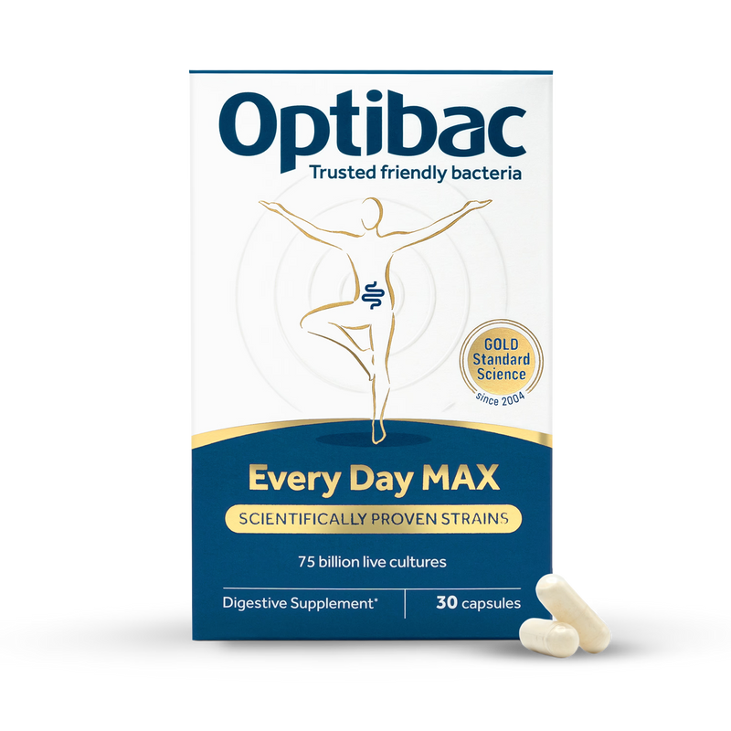 Optibac probiotic supplement Every Day Max 30 capsules (British brand)