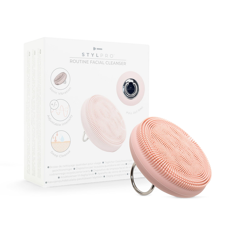 Stylpro sonic facial cleansing device with silicone bristles, UK version