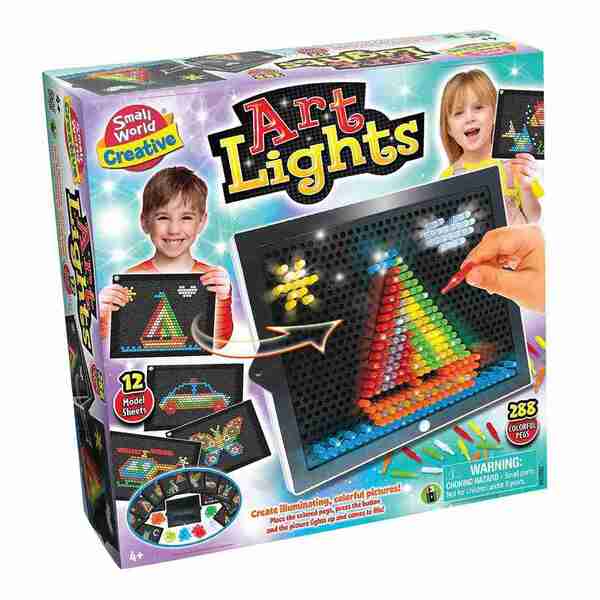 Small World Toys creative art lights pegboard set (British brand)